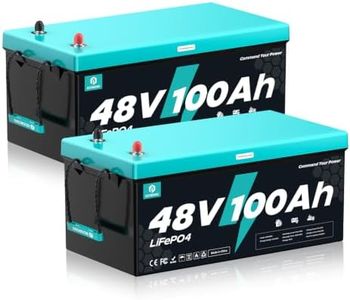 ECOBOSS 2Packs 48V 100Ah LiFePO4 Battery, 5120Wh Deep Cycle Lithium Battery