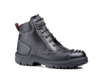 GOLIATH | SDR10CSI SAFETY ANKLE BOOT | Size (9), Black Leather, Steel Toecap, Heat Resistant