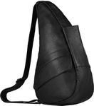 AmeriBag Small Classic Leather Healthy Back Bag Small (Black)