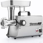 STX International Turboforce 3500-TFHD Heavy Duty Electric Meat Grinder with 5 Grinding Plates • 3 S/S Blades • Sausage Stuffer • Kubbe • 3 Lb. High Capacity Meat Tray, • 2 Meat Claws & Burger Press