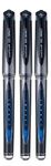 Uni Ball Blue Capped (UM-153S) Gel Impact Rollerball Pen Ball Point Pens Broad 1mm Nib Tip 0.6mm Line Width Ink (Pack Of 3)