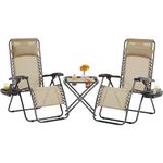 Deck Chair With Folding Tables