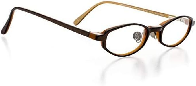 Hit Notion Optical Eyewear - Oval Shape, Plastic Full Rim Frame - Prescription Eyeglasses RX, Satin Bronze