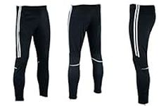 Mens Gym Joggers Sweatpants Bodybuilding Workout Slim Fit Running Trousers Soccer pants Zip Pockets - Mens Training Tango Tracksuit Trouser Bottoms Gym Jogging Joggers (Black, XL ( 36-38"))