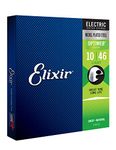 Elixir Strings, Electric Guitar Strings, Nickel Plated Steel with OPTIWEB Coating, Longest-Lasting Crisp Tone with Comfortable Feel, 6 String Set, Light 10-46