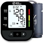 ByFloProducts Blood Pressure Monitor for Home Use – Digital Heart Rate Monitor with Backlit LCD Screen, Includes Blood Pressure Cuff, 4 AAA Batteries, Perfect Automatic Blood Pressure Machine