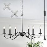 OWBLBWO Plug in Chandelier for Dini