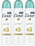 Dove Deodorant Aerosol 250 ml – [Pack of 3] Go Fresh with Pear and Aloe Vera