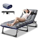 DoCred Folding Lounge Chair with Ma