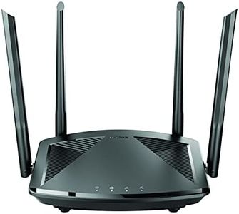 D-Link DIR-X1550 Router EXO AX1500 Wi-Fi 6 Mesh con porta WAN e 4 porte LAN, MU-MIMO, gestione della banda SmartConnect. Si integra con Amazon Alexa e Gooogle Assistant.