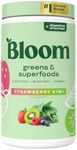 Bloom Nutrition Super Greens Powder Smoothie & Juice Mix - Probiotics for Digestive Health & Bloating Relief for Women, Digestive Enzymes with Spirulina & Chlorella for Gut Health (Strawberry Kiwi)