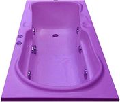 MADONNA Rex Acrylic 5.5 Feet Bath Tub with Whirlpool (Whirlpool) Massage System (Magenta)