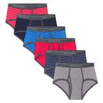 Fruit of the Loom mens Cotton (Regular & Big Men) Briefs, Regular - 6 Pack Assorted Colours, X-Large US