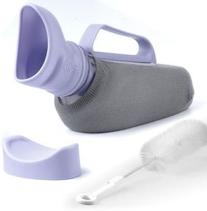 Portable Urinal for Women - 40oz Female Urinal with Spill-Proof Lock, Reusable Pee Bottle for Women Travel & Emergency, Leak-Proof Womens Urinals with Ergonomic Handle & Privacy Cover