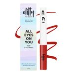 Elitty Rusty Rouge | Brick Red Coloured Intense Waterproof Liquid Eyeliner (Matte Finished) | Lasts Upto 12hrs | Smudge Proof, Witch Hazel Infused, Quick Drying - 4ml