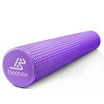 Beenax Foam Roller 90cm - Lightweight Muscle Roller for Fitness, Pilates, Yoga, Physio, Trigger Point, Deep Tissue, Joint Massage, Pain Relief - Designed to Relieve Stress and Relax Tight Muscles