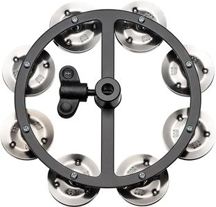 Meinl Cymbals HTHH1BK Mountable Hihat Tambourine with Steel Jingles (VIDEO)