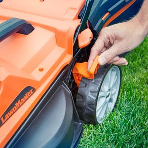 LawnMaster 24V Cordless Lawnmower 34cm – 4.0Ah Battery, Fast Charger, Rear Roller