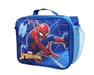 Spiderman Kids Character Lunch Bag - Insulated Polyester Lunch Tote with Adjustable Strap - Perfect for School, Nursery, and Travel - 3 Litre Capacity