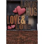 SJOLOON 6x9ft Valentine's Day Backdrop Wedding Photography Backdrop Pink Heart Love Photo Background Valentines Photo Backdrop Vinyl Studio Props 10364