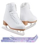 Jackson Classic JC200 Womens Figure Ice Skates Womens 7 Bundle with Skate Guards