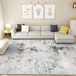 Cinknots Area Rugs, Modern Soft Abstract Rugs for Living Room, Bedroom, Kitchen, Dining Room, Medium Pile Home Decor Carpet Floor Mat (Grey 9, 200 * 300CM)