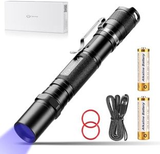 LIGHTFE UV301A PLUS Black light UV395nm UV Flashlight with high-power UV LED light source, UV glue curing strong beam, pet urine detection light, ore amber and jewelry detection