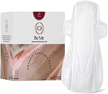 Be Me - Sanitary Pads for Women - XL (Double Wings) - Heavy Flow/Overnight Pads - Pack of 12 Pads - With Disposal Pouches, Rash Free,Biodegradable, Anti Bacterial Napkins