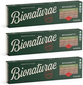 Bionaturae Spaghetti Pasta Noodles - Whole Wheat Pasta, Kosher Certified, High Protein, Non-GMO, USDA Certified, Whole Wheat Spaghetti, Spaghetti Pasta Organic, Crafted in Italy - 16 Oz, 6 Pack