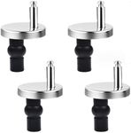 DACUAN Toilet Seat Hinge Fixing, 4 Pcs Toilet Base Universal Bolt, Quick Release Top Fix Nuts Screws Hole Fittings Expanding Rubber Screws, Screw Anchoring Screw Pin