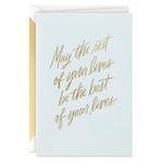 Hallmark Signature Wedding Card, Bridal Shower Card, Engagement Card (Rest of Your Lives) (5RZH1241)