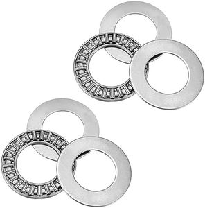 HomEnjoy 2 Sets AXK2035 Thrust Needle Roller Bearing with Washers, 20 mm Bore, 35 mm OD, 2 mm Wd, Thrust Bearings for Lawn Tractor Steering