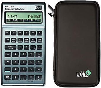 HP 17B II Plus/Hewlett Packard 17BII+ Financial Scientific Calculator + WYNGS Protective Case Black