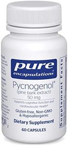 Pure Encapsulations Pycnogenol (Pine Bark Extract) 50 mg | Hypoallergenic Supplement to Support Cognitive Function and Cardiovascular Health | 60 Capsules