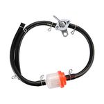 GOOFIT Fuel Hose Oil Filter Petrol Switch Replacement For 50cc 110cc 125cc 150cc 250cc ATV Pit Dirt Bike Red