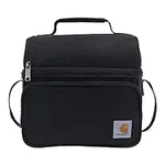 Carhartt Deluxe Dual Compartment Insulated Lunch Cooler Bag, Black