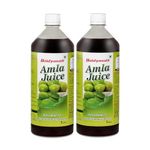 Baidyanath Amla Juice - 1 Ltr (Pack of 2), Rich in Vitamin C and Natural Immunity Booster- Helps Maintaining Healthy Hair, Weight and Digestion