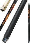 Champion Dragon Pool Cue Stick with Predator Uniloc Joint or 5/16/X18 Joint, Low Deflection Shaft, Kamui Tip or Tiger tip, Retail Price $225.00 (DL4 Black Dragon cue Uniloc Joint, 12.75mm, 19oz)