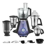 Preethi Zodiac Glitter Mixer Grinder+Food processor I 750 Watt I 2yr Guarantee & Lifelong Free Service I 5 Jars (3 Stainless steel Jars +1 Juicer Jar+1 Master Chef Plus Food processor Jar)-MG 264,