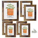 PETAFLOP Gallery Wall Frame Set 7 Pack Distressed Picture Frame Set, One 8x10 Picture Frames, Two 5x7 Picture Frames, Four 4x6 Picture Frames