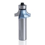 KEENTECH Roundover Router Bits with 1/2" Shank, 1/4" Radius, 27/64" Cutting Depth, Industrial Grade Carbide Tipped Rounding Over Bit for Woodworking Edge Processing, Blue (KT06020808)