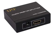 U9 ViewHD 2 Port 1x2 Powered HDMI 1 in 2 Out Mini Splitter for 1080P & 3D | Model: VHD-1X2MN3D