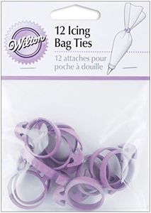 Wilton Reusable Rubber Piping and Decorating Bag Ties 12-Pieces Set