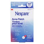 Nexcare Thin and Transparent Acne Patch, 117 count, Acne Spot Remover