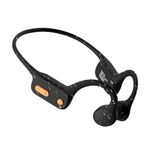 Tayogo Bone Conduction Headphones Swimming, Bluetooth 5.3 Underwater MP3 Open-Ear Headset, 32GB Memory, Magnetic Charging, Built-in Microphone, 15H Playtime- Black