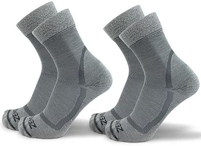 Zensah Calming Sleep Socks - Warm, Soft, Fuzzy, Wool, Thermal, Slipper Sock for Women (2 Pairs - Twilight, Large)
