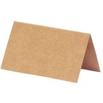 Place Cards Pack of 100 Kraft Premium Tent Name Place Cards for Table 2x3.5 inches - Perfect Place Cards for Weddings, Banquets Dinner Parties and any other Events