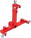 3-Point Gooseneck Tractor Trailer Hitch with 2" Receiver Hitch and Gooseneck Trailer Ball Drawbar for Category 1 Tractor