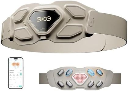 SKG Lower Back Massager Christmas Gifts for Men Women for Pain Relief, Adjustable Cordless Heating Pad Infrared Vibrating Back Massager Waist Lumbar Belt W9 PRO
