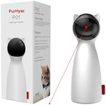 PurHyac Cat Laser Toy Automatic Laser Pointer Cat Toys Interactive for Indoor Cats Kittens Dogs, Adjustable 5 Rotating Modes, 2 Speeds, Silent Safe USB/Battery Powered (Kitten)
